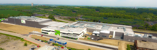 Molnlycke new Haviov factory airphoto