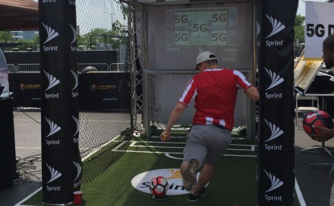 Demo fútbol 5G con Ericsson y Sprint en Filaldelfia