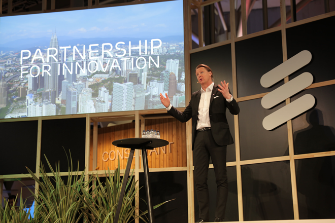 Hans Vestberg en el MWC 2016