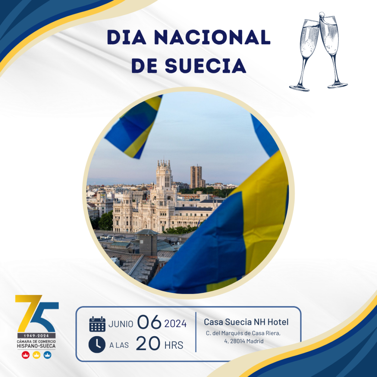 Invitación: Celebración Día Nacional de Suecia en Madrid
