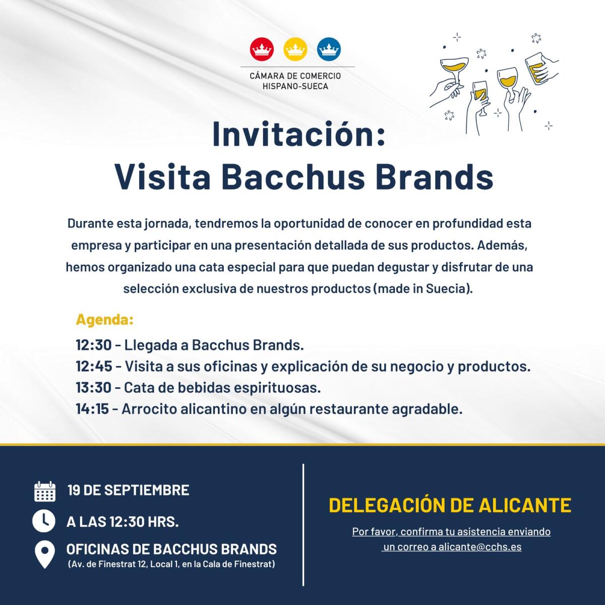 Invitación: Visita Bacchus Brands S.L