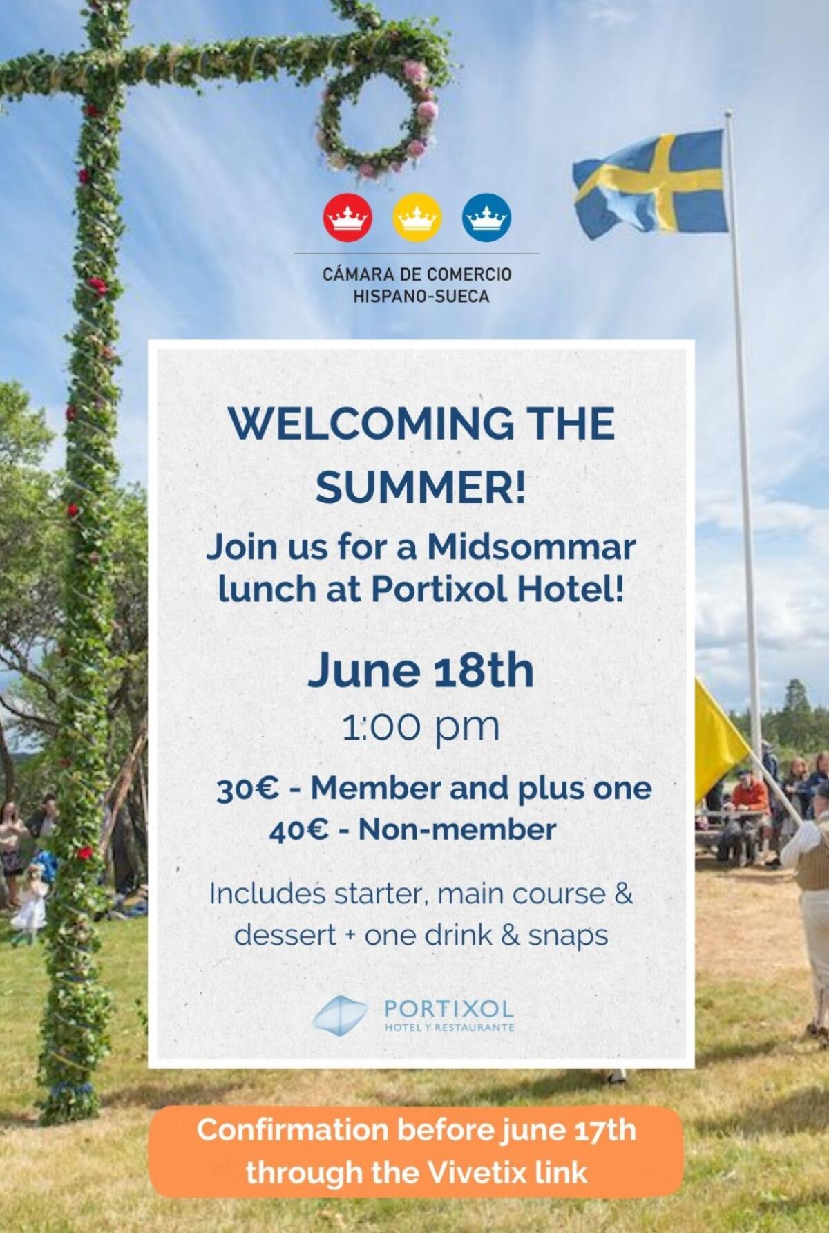 Invitación: Almuerzo de Midsommar en Mallorca