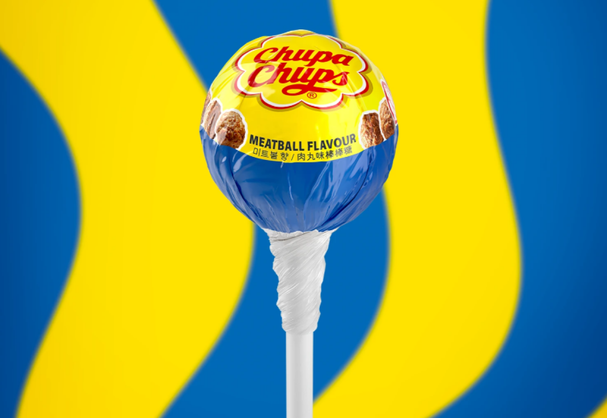 IKEA y Chupa Chups se al&iacute;an para crear una piruleta sabor alb&oacute;ndigas suecas, edici&oacute;n limitada