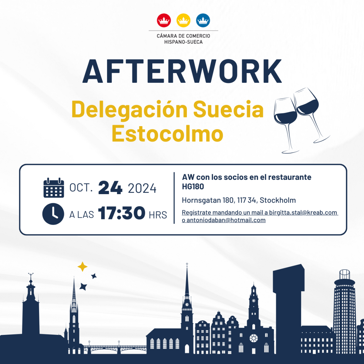 Afterwork en nuestra delegación de Estocolmo, Suecia