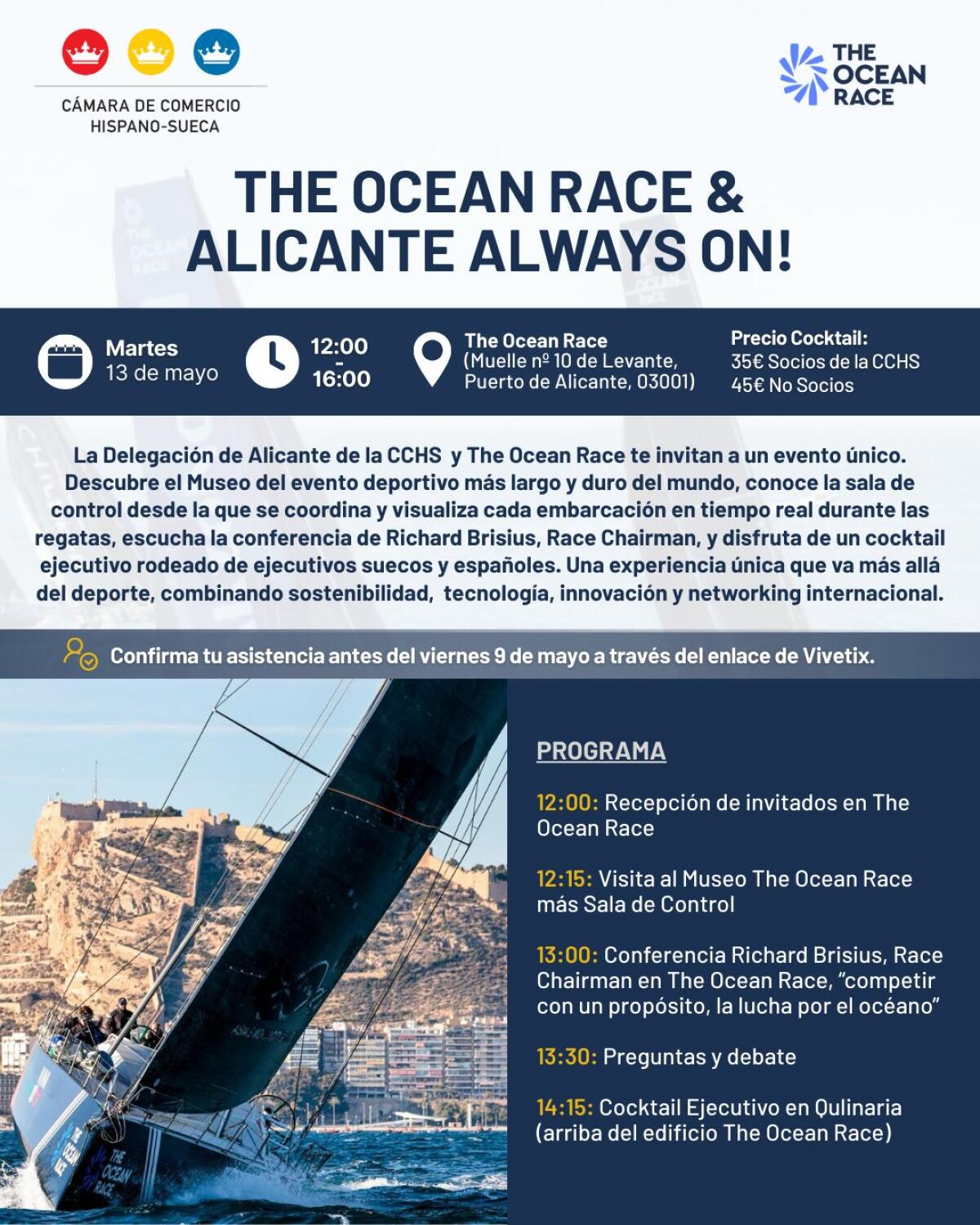 Invitación: The Ocean Race & Alicante Always On
