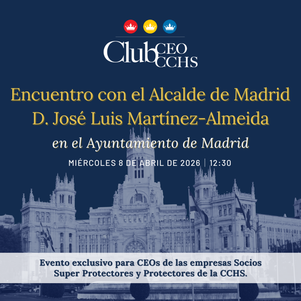 CEO Club CCHS &ndash; M&ouml;te med Madrids borgm&auml;stare, Jos&eacute; Luis Mart&iacute;nez-Almeida