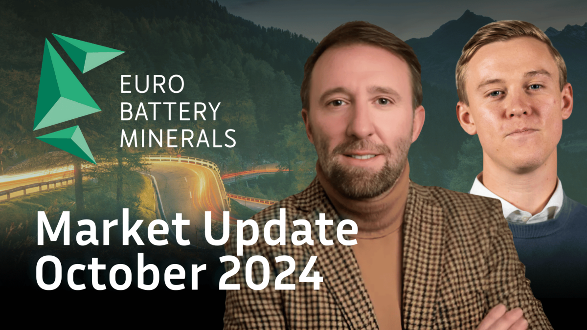 Marknadsuppdatering från Eurobattery Minerals AB