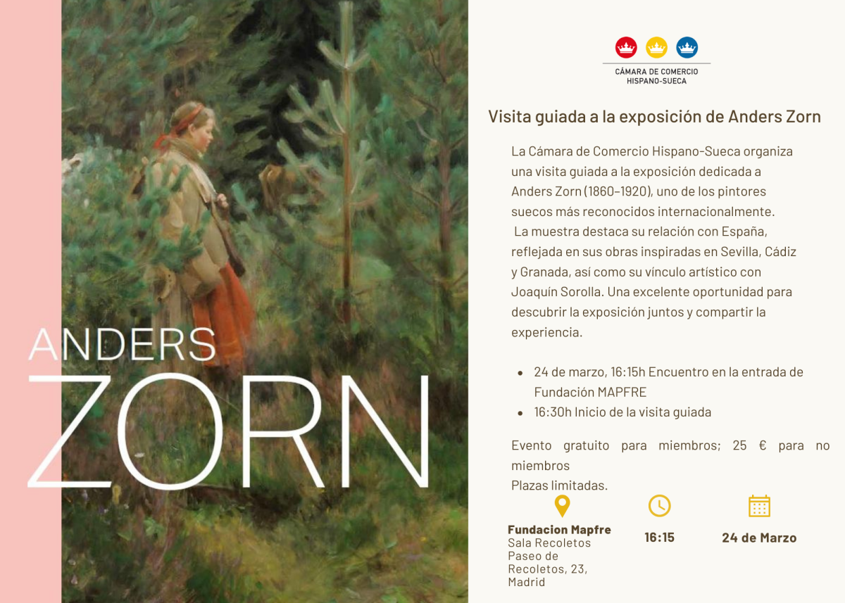 Visita guiada a la exposici&oacute;n de Anders Zorn