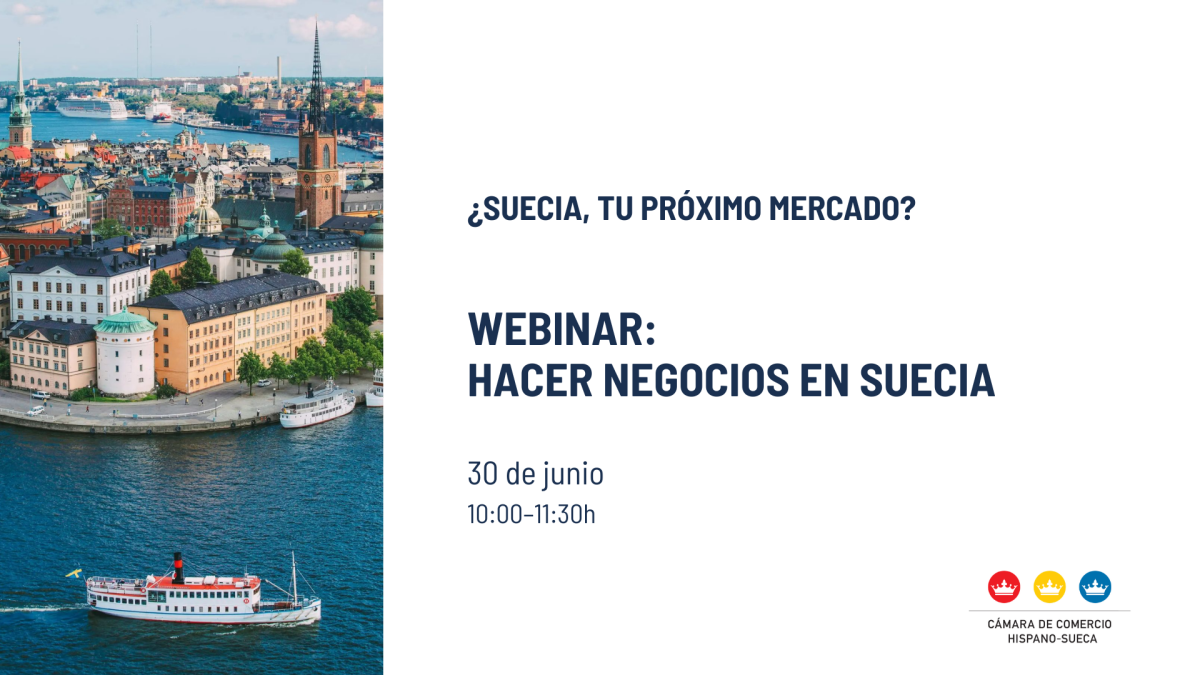 Invitaci&oacute;n: Webinar "Hacer Negocios en Suecia"