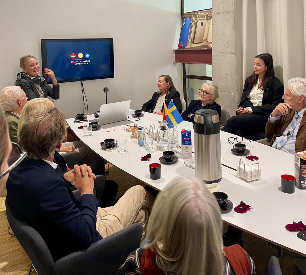 Visita a Madrid de Scholarship Fund For Swedish Youth Abroad