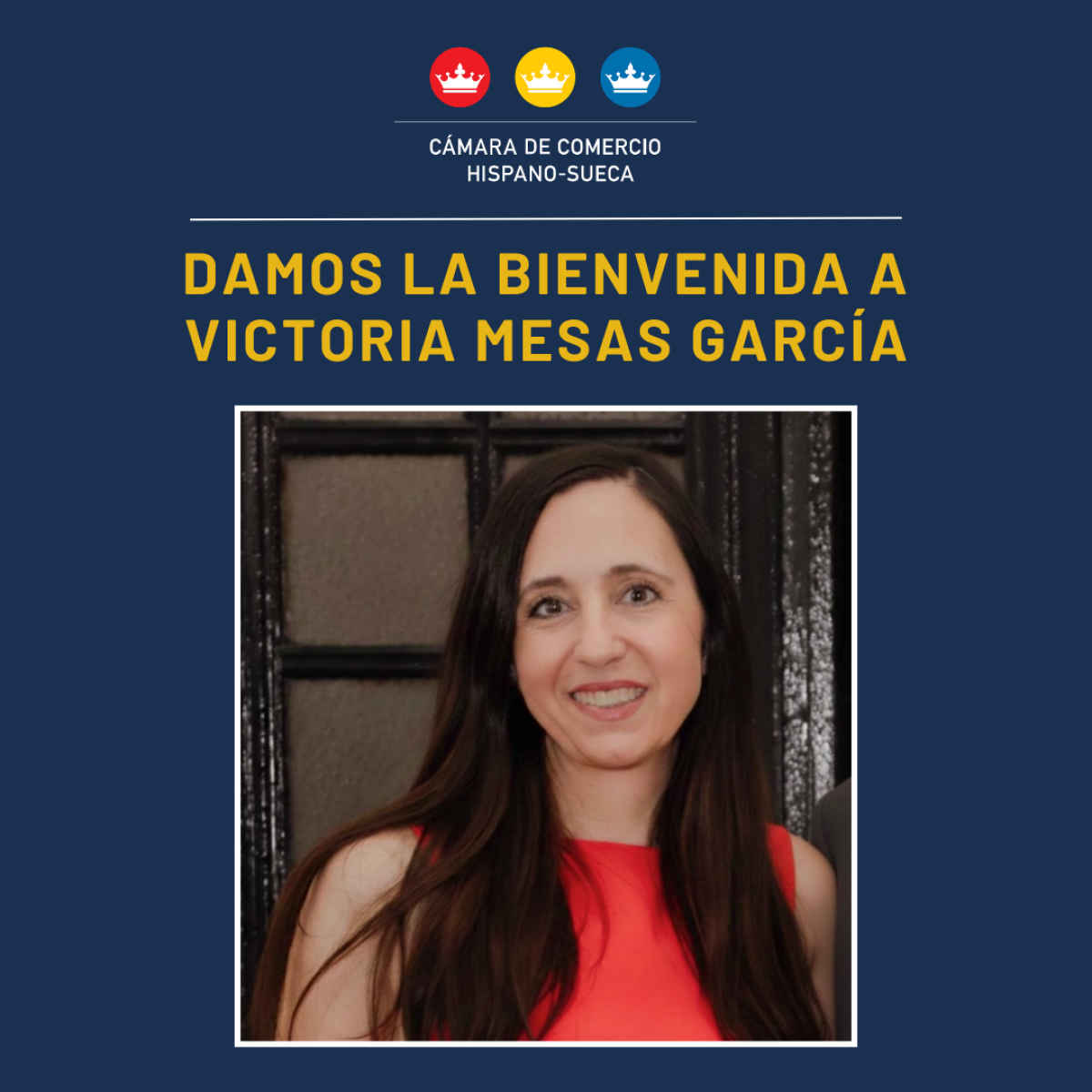 Damos la bienvenida a Victoria Mesas Garc&iacute;a