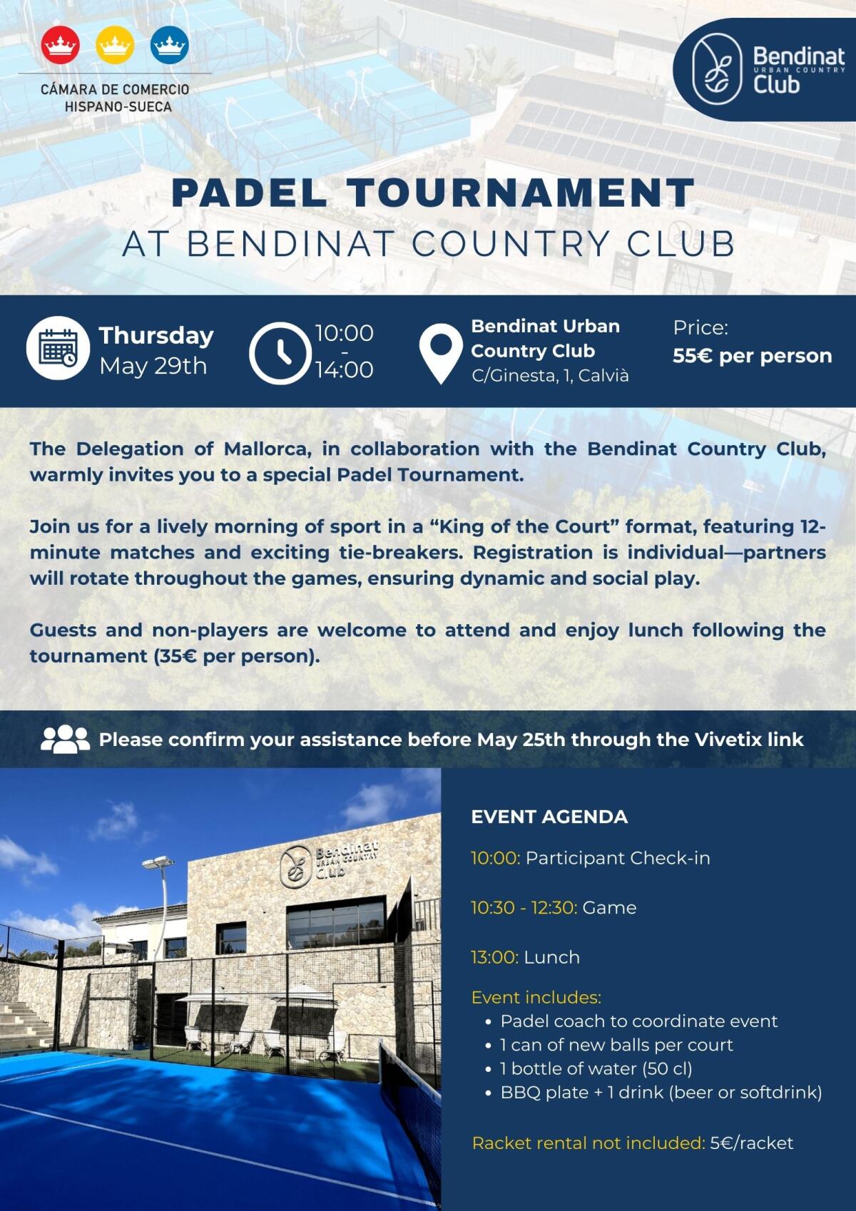 Inbjudan: Padelturnering på Mallorca 