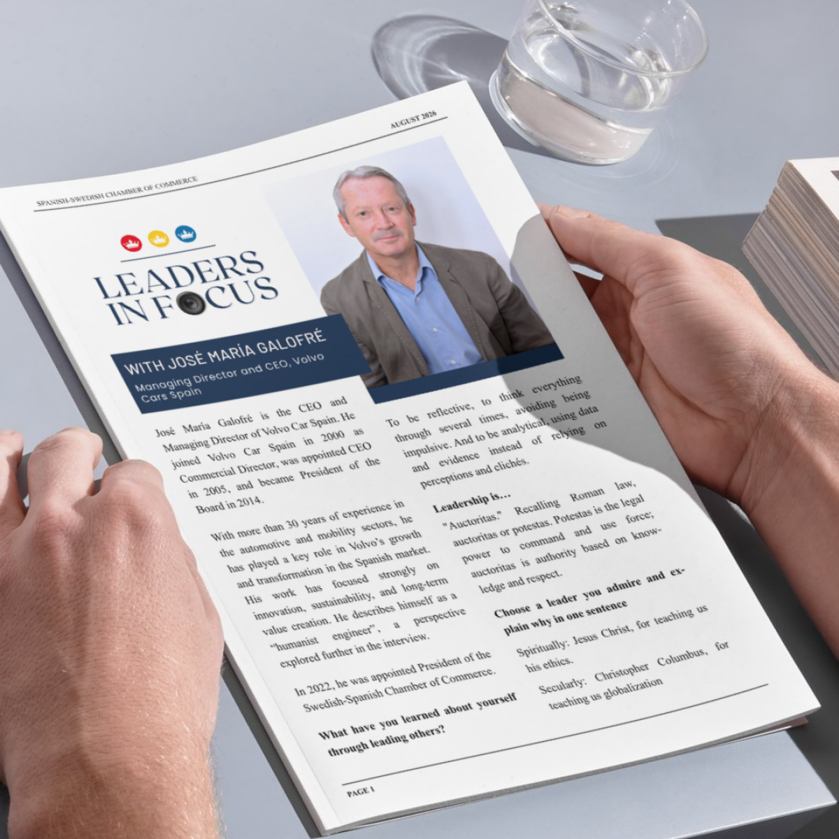 New Leaders in Focus interview: Jos&eacute; Mar&iacute;a Galofr&eacute;, Managing Director and CEO, Volvo Cars Spain
