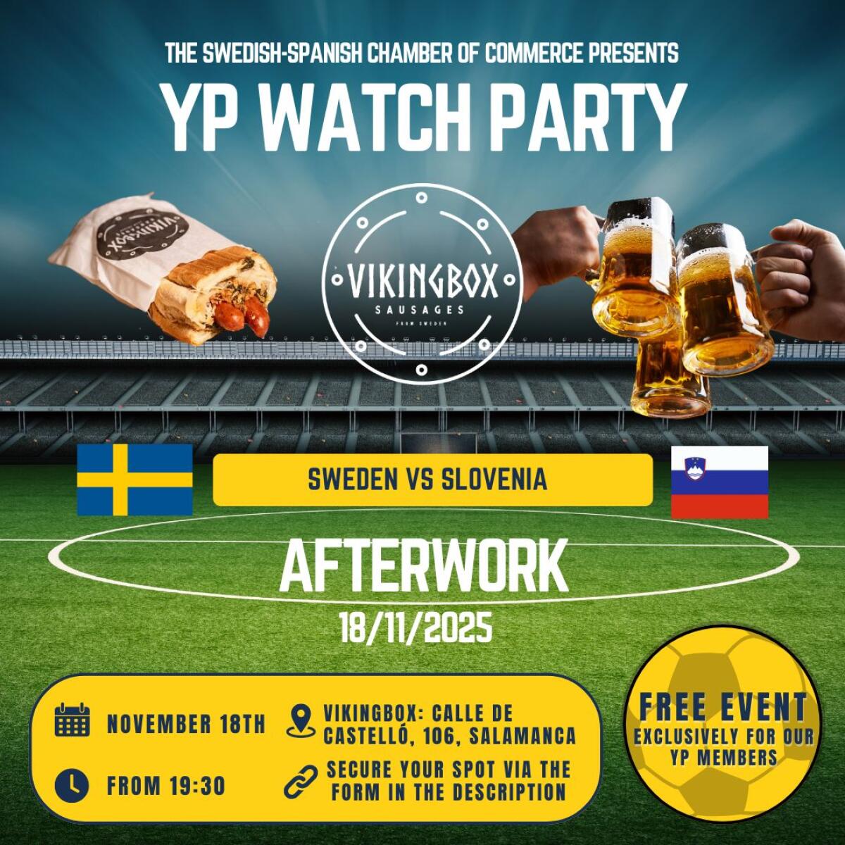 YP Watch Party & Afterwork at Viking Box!