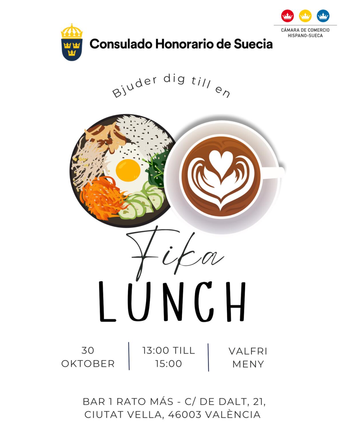 FIKA-LUNCH CON EL CONSULADO DE SUECIA (VALENCIA)