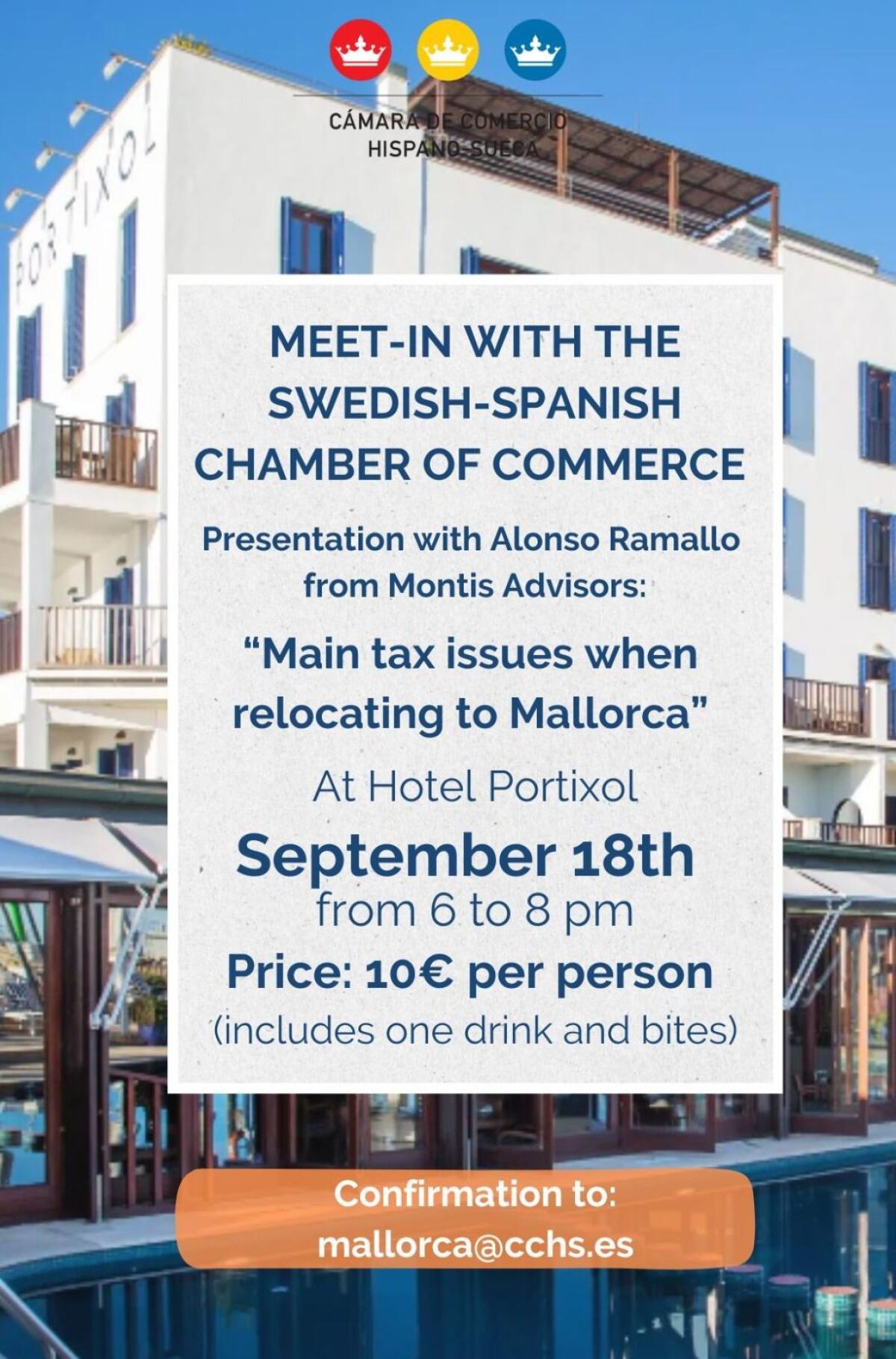 Afterwork en Mallorca  con Montis Advisors - 'Main Tax Issues When Relocating to Mallorca'