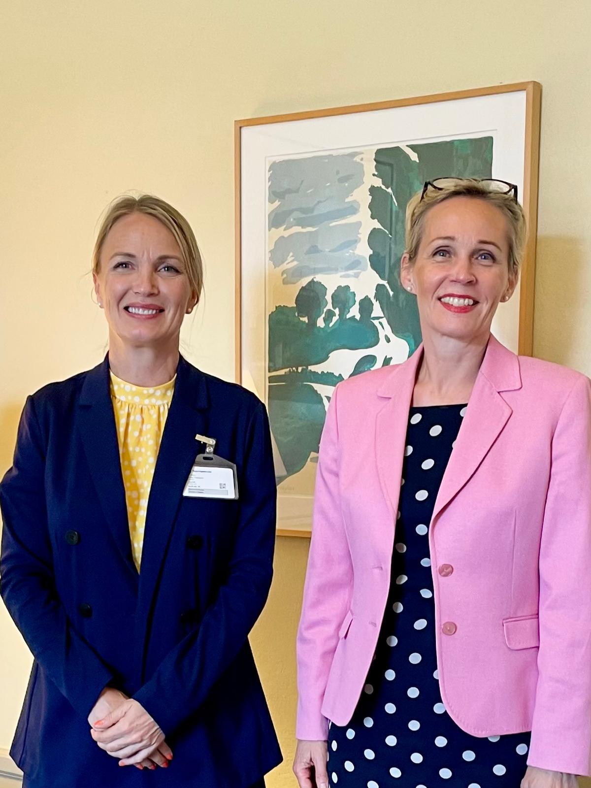 Ett givande möte på i Stockholm med Camilla Melander