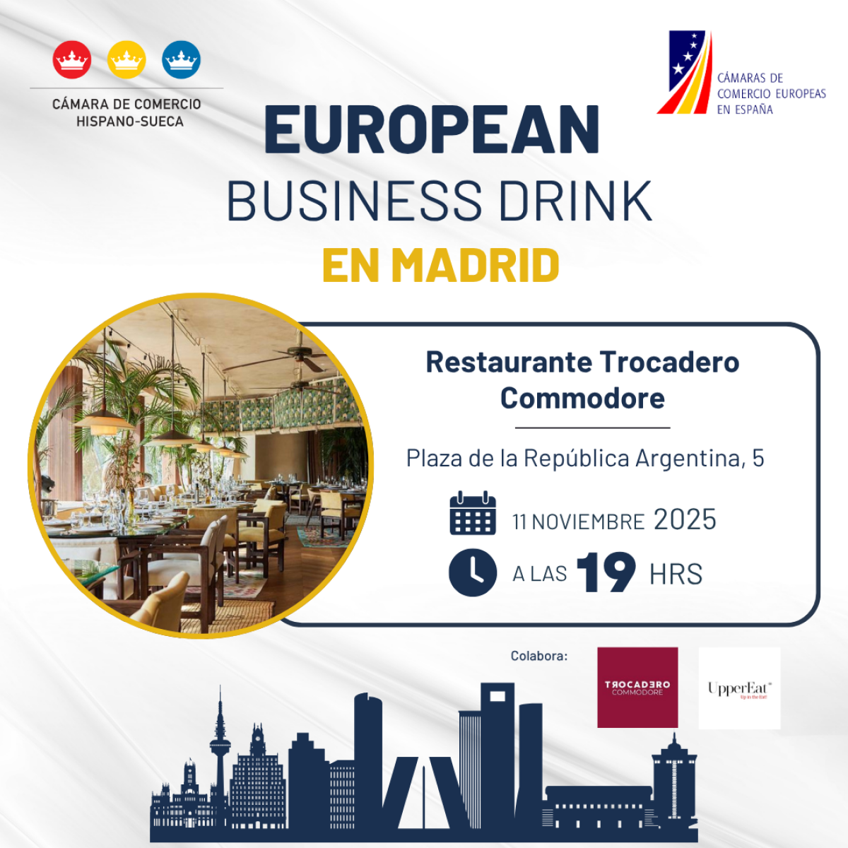 Invitación: European Business Drink en Madrid