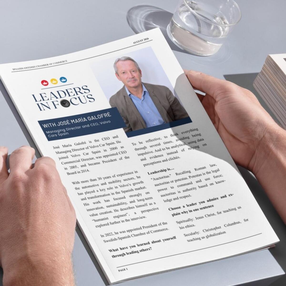 New Leaders in Focus interview: Jos&eacute; Mar&iacute;a Galofr&eacute;, Managing Director and CEO, Volvo Cars Spain