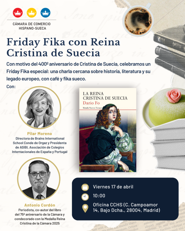 Friday Fika con Reina Cristina de Suecia