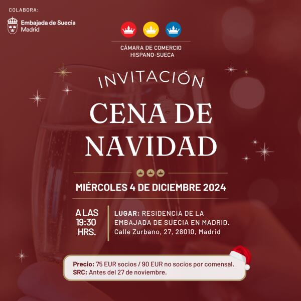  Invitación: Cena de Navidad en Madrid