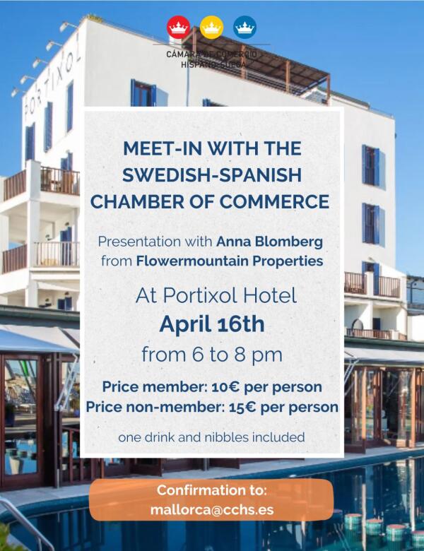 Afterwork en el Hotel Portixol con Anna Blomberg