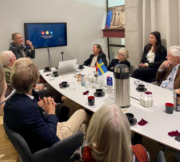 Visita a Madrid de Scholarship Fund For Swedish Youth Abroad