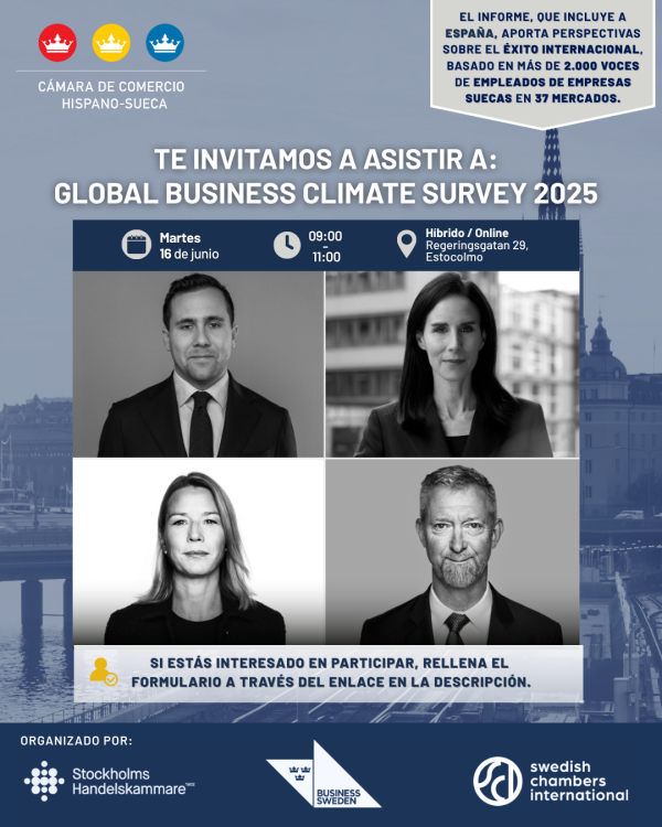 Invitación: Global Business Climate Survey 2025 – Online y en Estocolmo