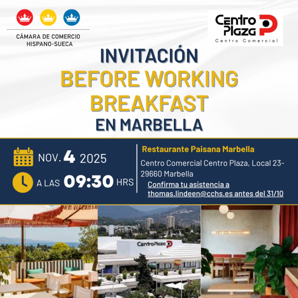 Inbjudan: Frukostmöte i Marbella