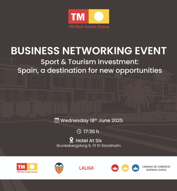 BUSINESS NETWORKING EVENT: Sport & Tourism Investment: Spain, a destination for new opportunities 