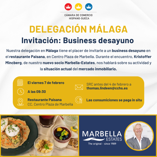 Invitación: Business desayuno