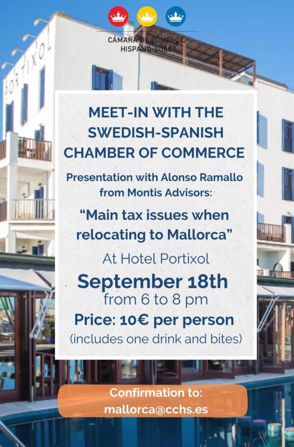 Afterwork en Mallorca  con Montis Advisors - 'Main Tax Issues When Relocating to Mallorca'