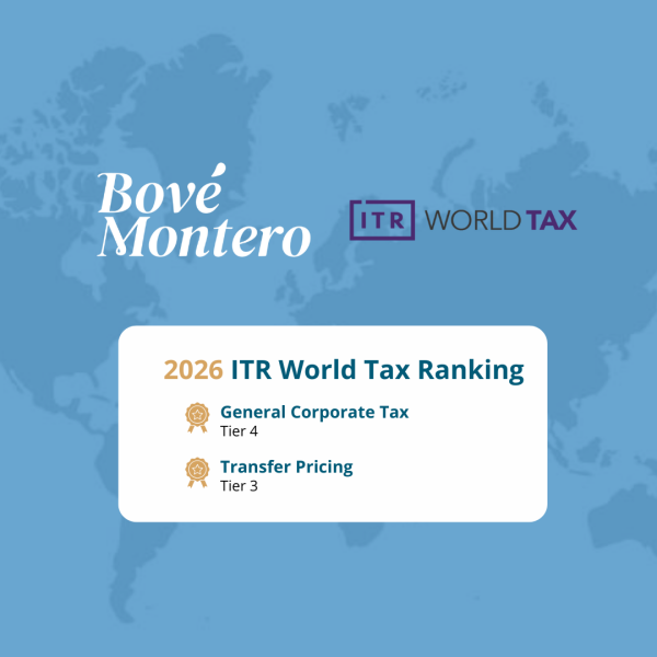 Bové Montero vuelve a ser reconocido en el ITR World Tax Rankings